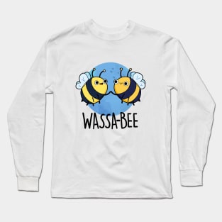 Wassabee Cute Wasabi Bee Pun Long Sleeve T-Shirt
